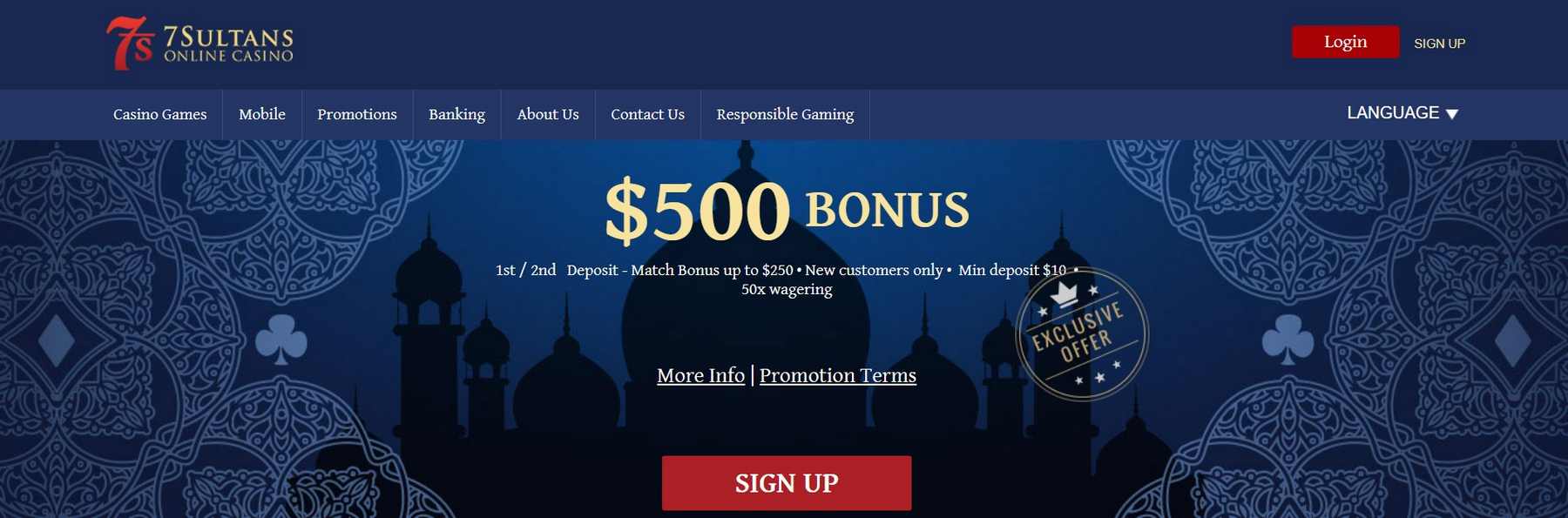 7Sultans Casino; Online - Swing Right In, 7sultans canada.