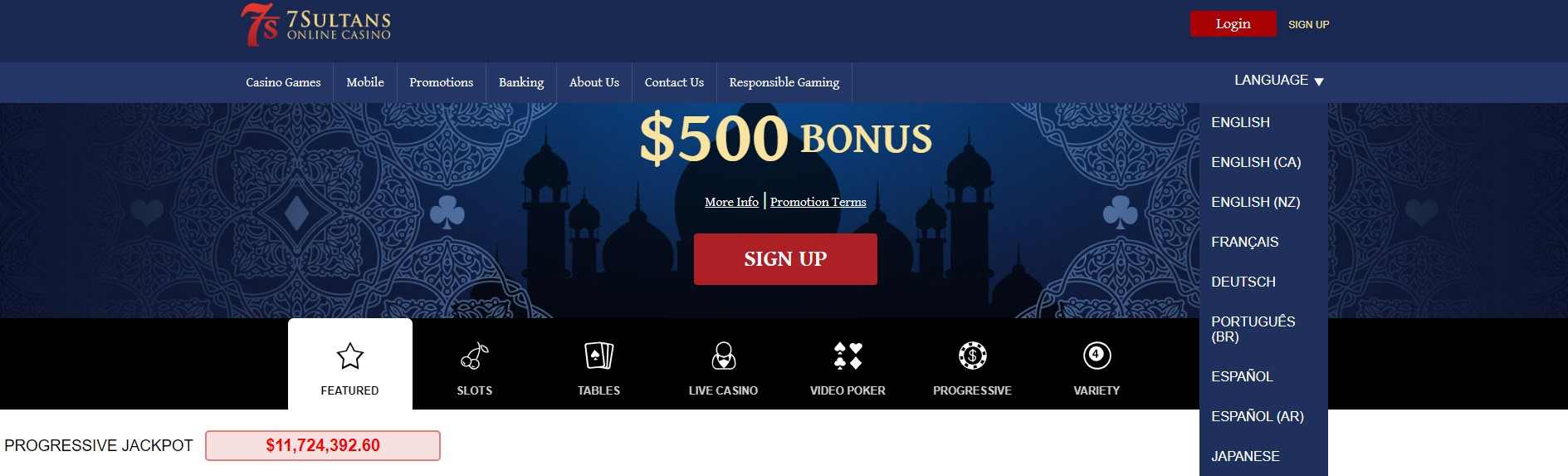 7Sultans Casino; Online - Swing Right In, 7sultans canada.