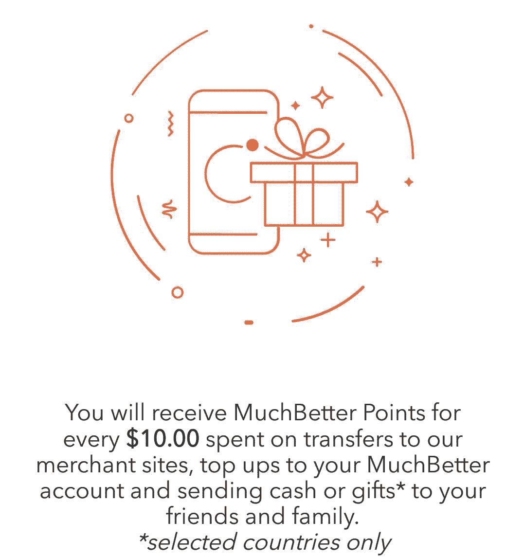 Muchbetter points Earned on Merchant Sites