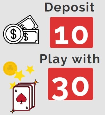 deposit 10 play with 30