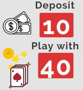 deposit 10 play with 40