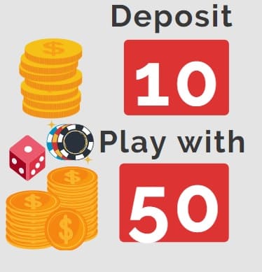 deposit 10 play with 50