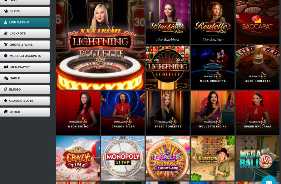 21Prive Casino live games