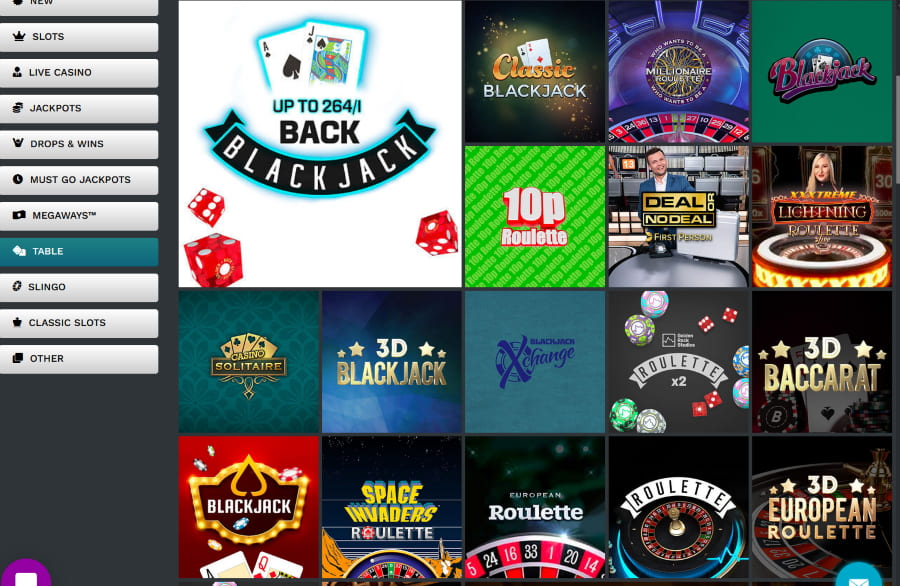 21Prive Casino table and card games