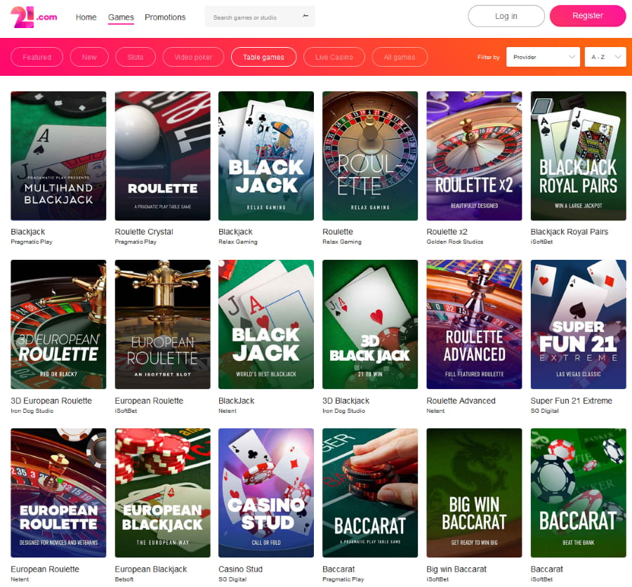21.com-Casino-table-games