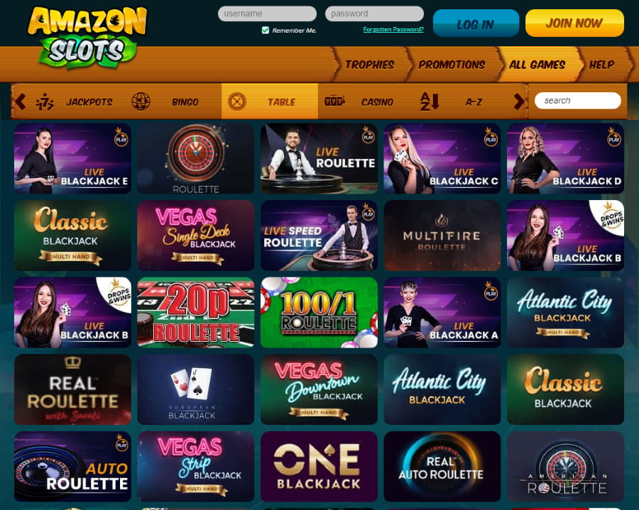 Amazon-Slots-Casino-table-games