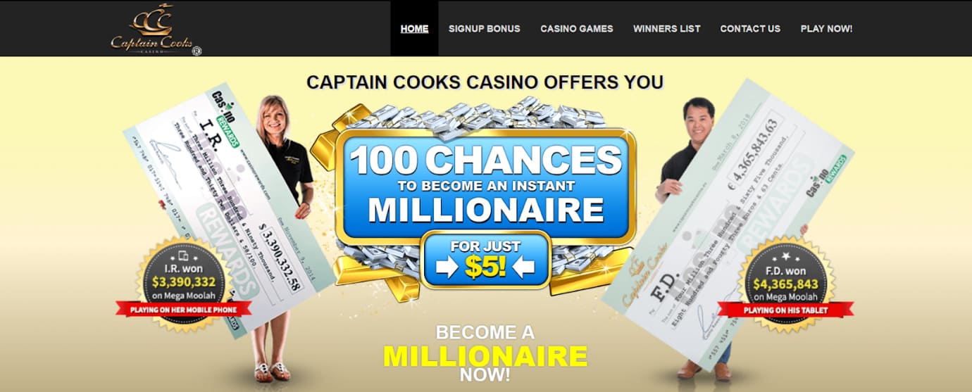 Captain Cooks Casino in Canada