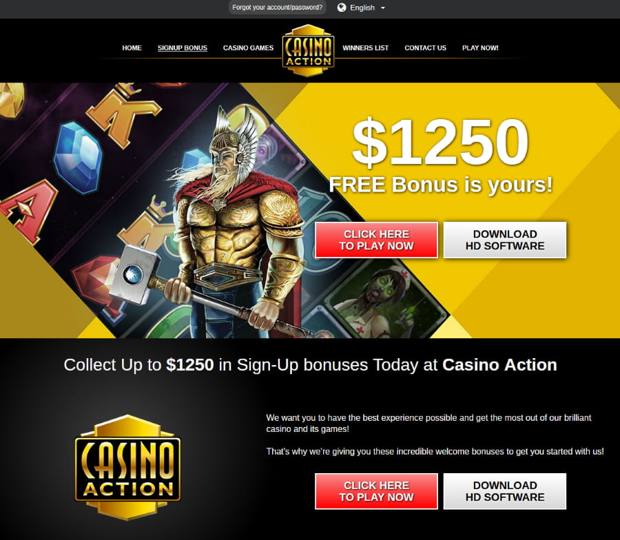 Casino Action Promotions, Bonuses and Rewards