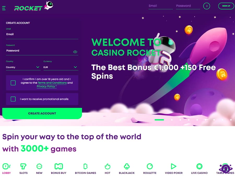 Casino-Rocket-main-page