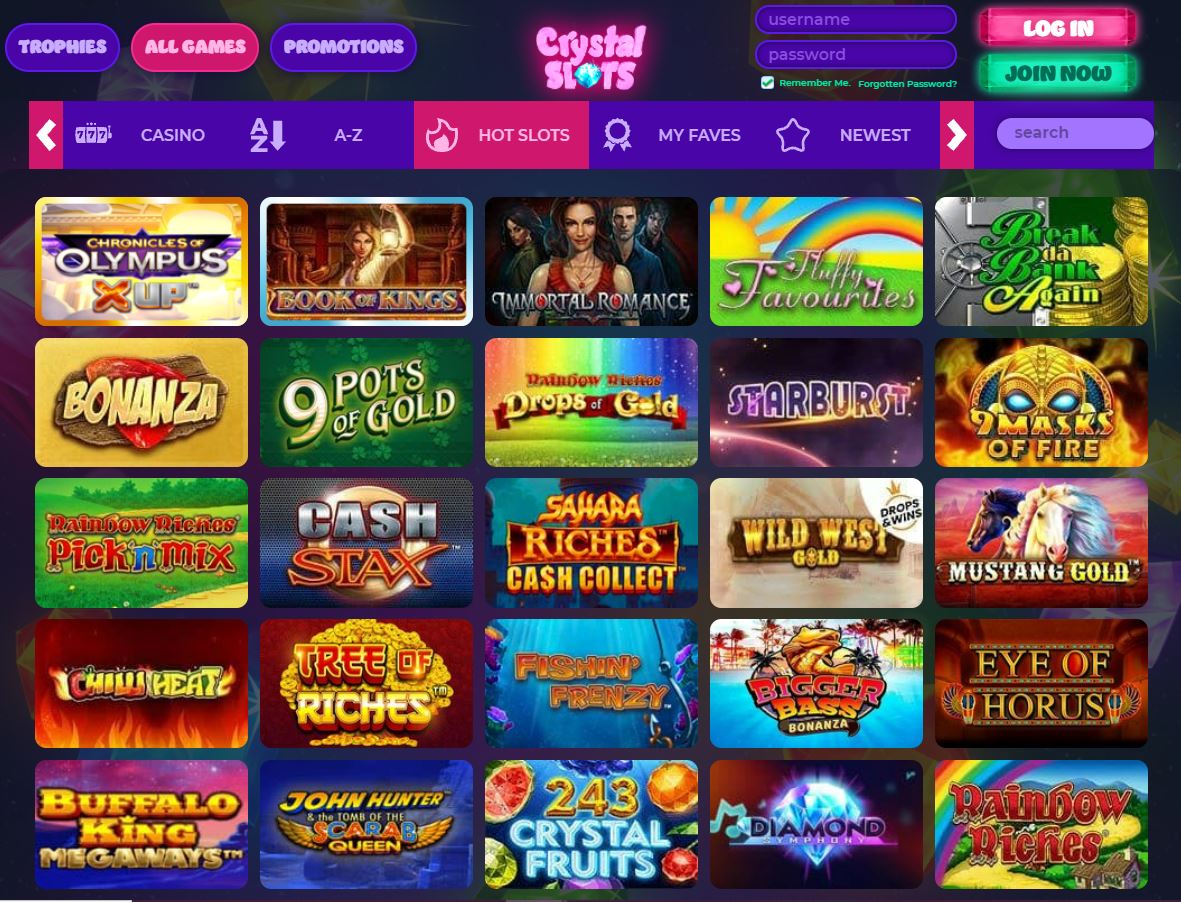 Crystal Slots All Games