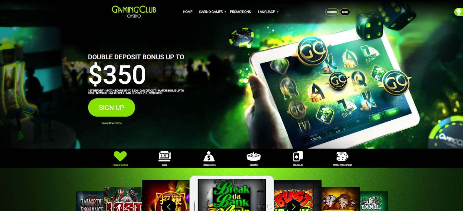 Gaming Club Casino User Experience