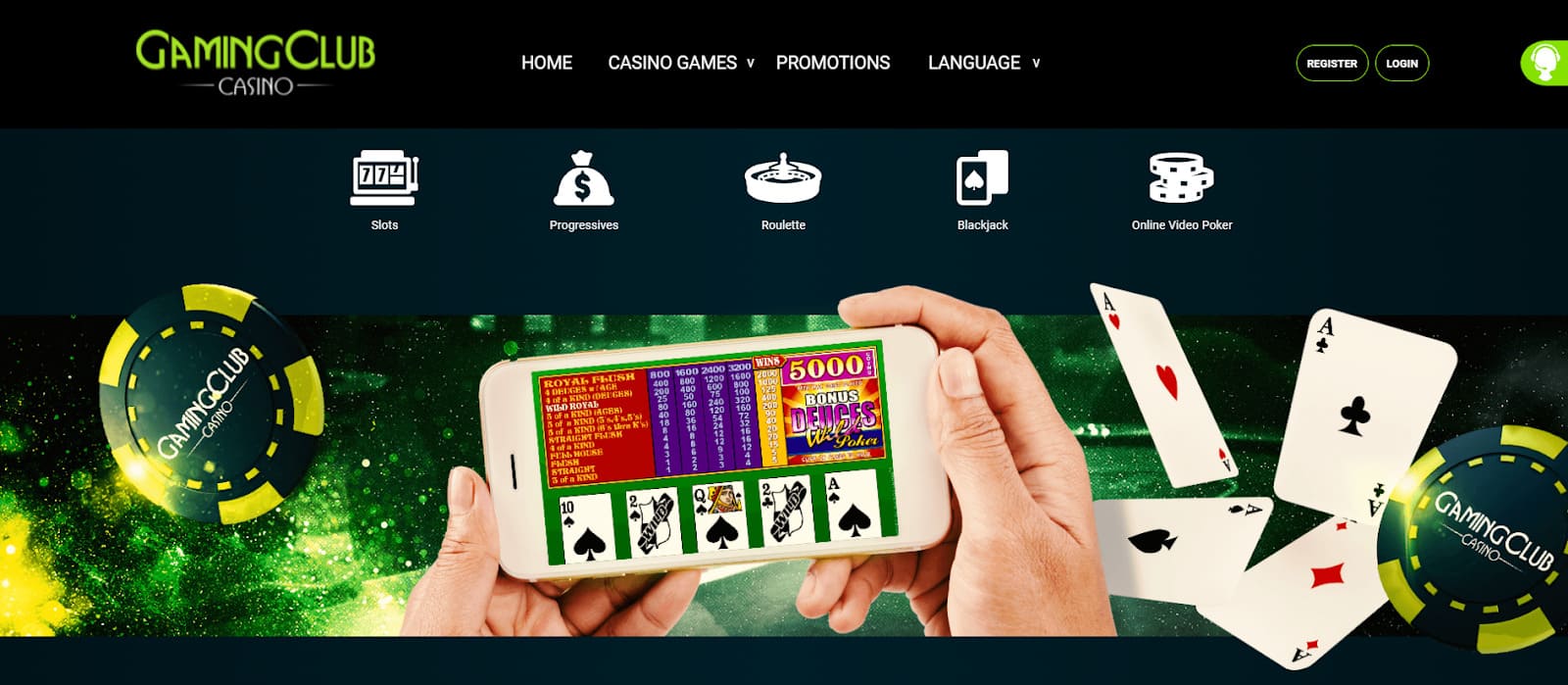 Gaming Club Casino Video Poker
