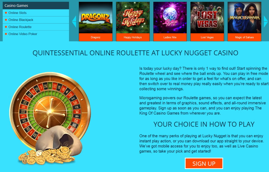 Lucky nugget casino Table Games