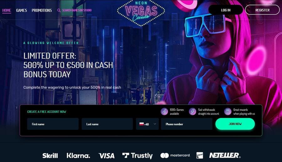 Neon-Vegas-main-page