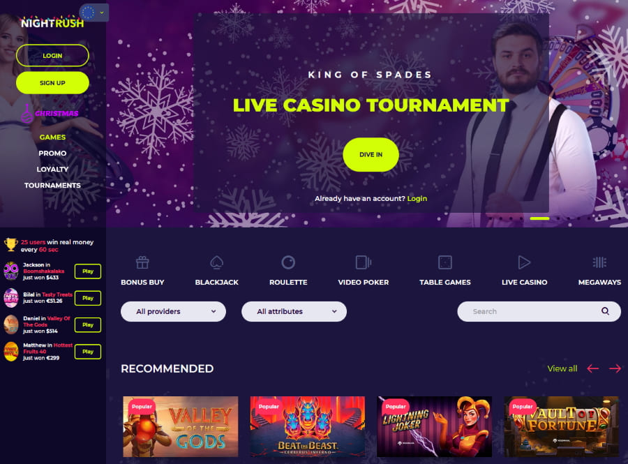 Night Rush Online casino