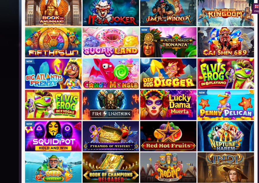 Playamo online casino: Selection of games