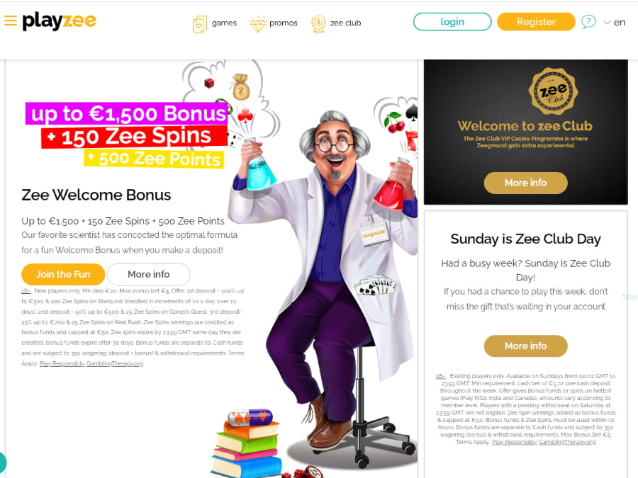 Playzee online casino Promotional