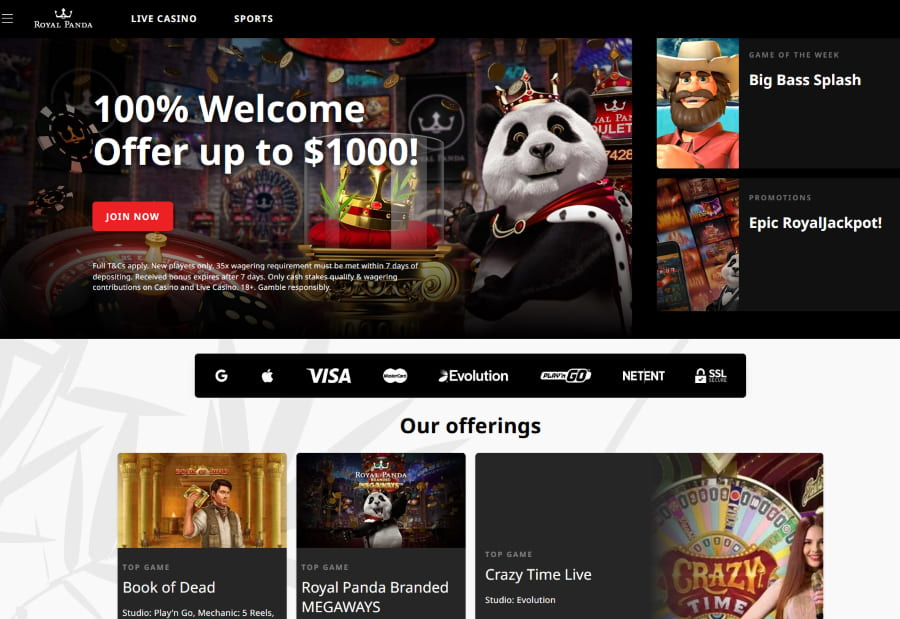 Royal-Panda-Casino-main-page