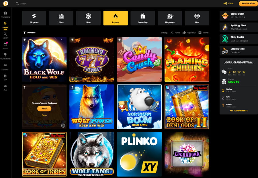 StayCasino-Casino-popular-slots