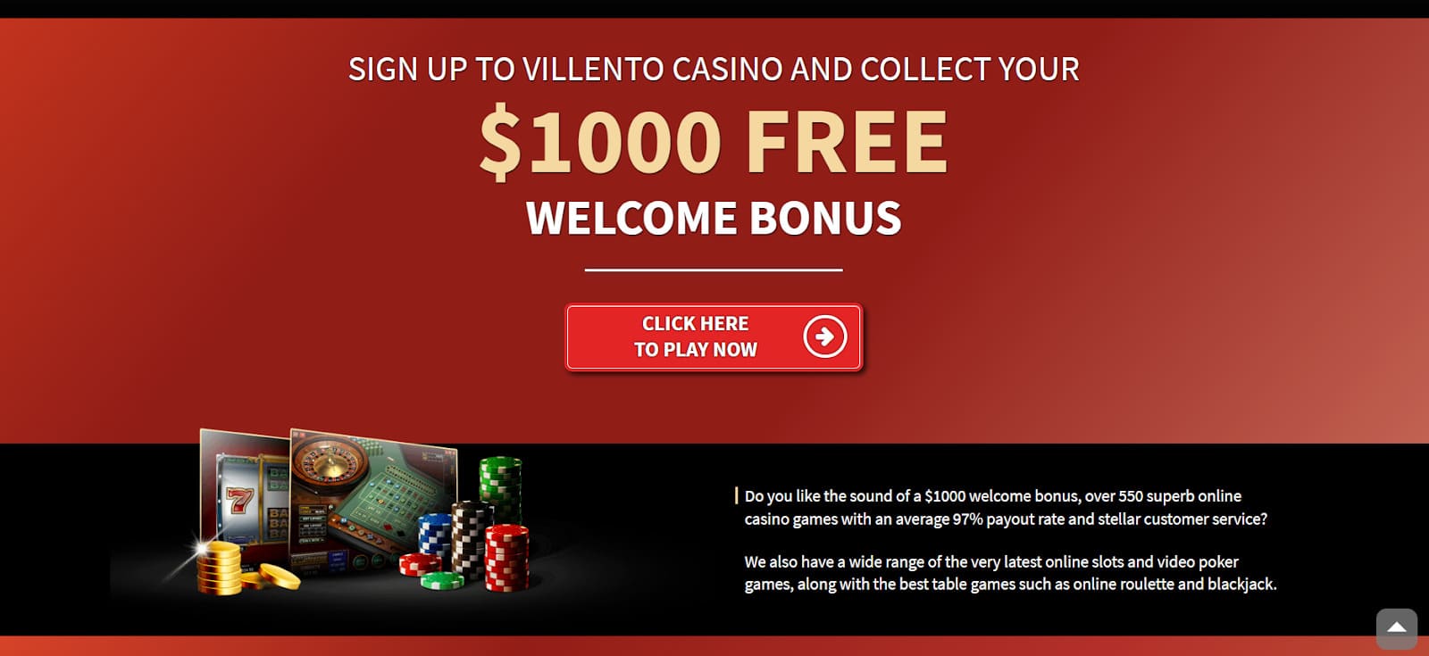 Villento Casino Welcome Bonus
