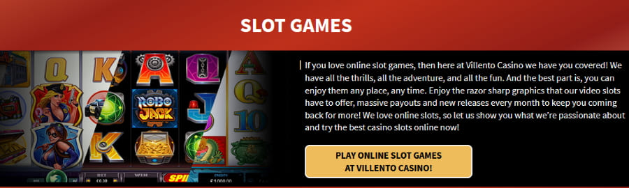 Villento games: Slots