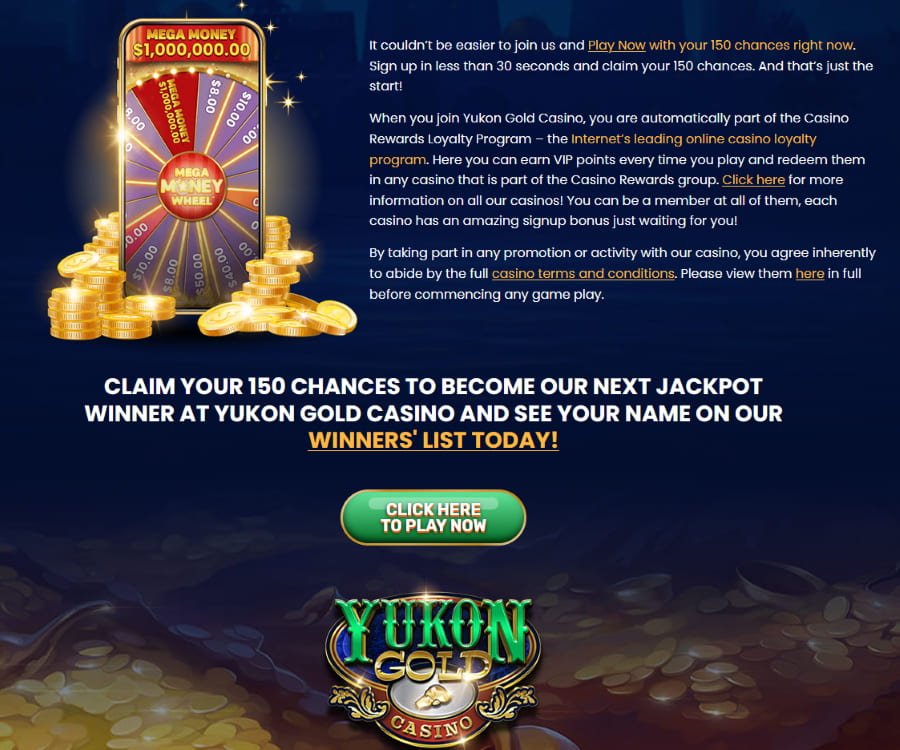 yukon gold casino official website