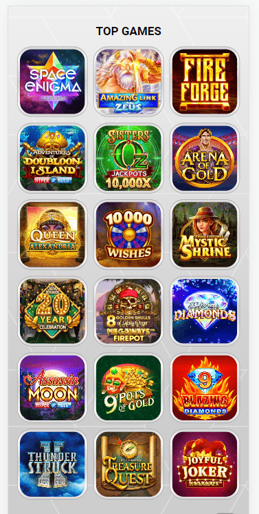 Zodiac Casino Top Games