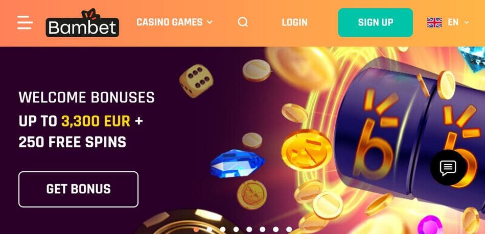 Bambet Casino Main Page